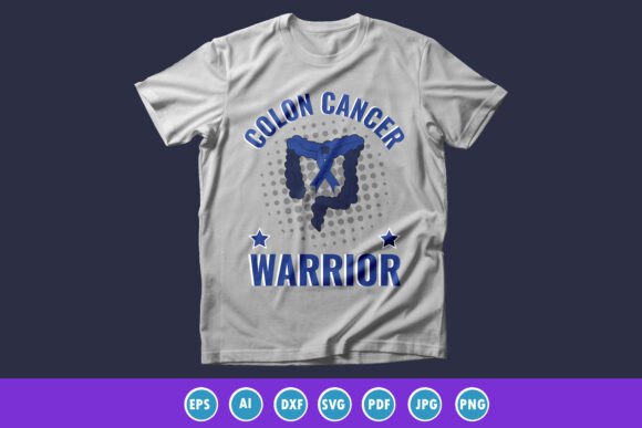 Colon Cancer Warrior T-shirt Graphic: A Symbol of Strength